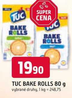 TUC BAKE ROLLS 80 g 