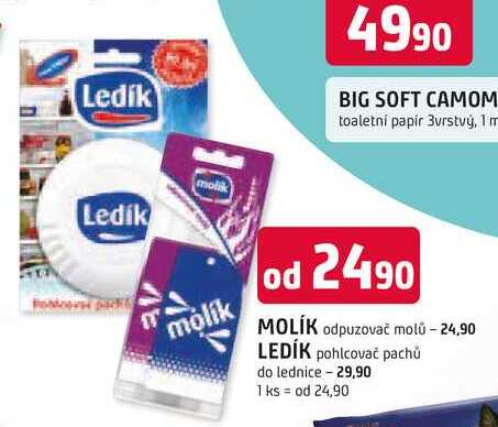 LEDÍK pohlcovač pachů do lednice 