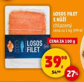 LOSOS FILET S KUŽÍ chlazený, 100 g