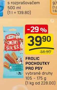FROLIC POCHOUTKY PRO PSY vybrané druhy 105 - 175 g 