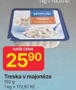 Treska v majonéze 150 g