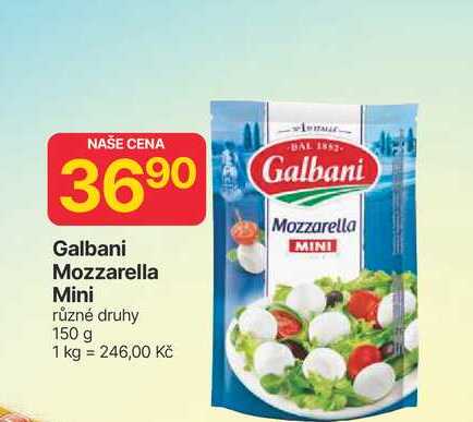 Galbani Mozzarella Mini různé druhy 150 g 