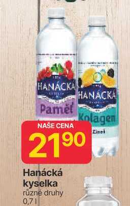 Hanácká kyselka různé druhy 0,7l