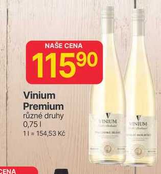 Vinium Premium různé druhy 0,75l