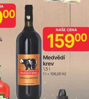 Medvědí krev 1,5l