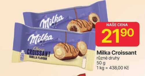 Milka Croissant různé druhy 50 g 