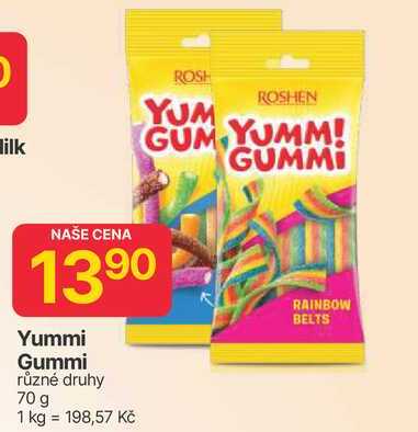 Yummi Gummi různé druhy 70 g 