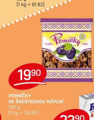 PERNÍČKY SE ŠVESTKOVOU NÁPLNÍ 150 g 