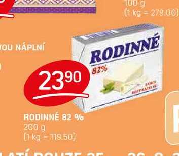 RODINNÉ 82% 200 g