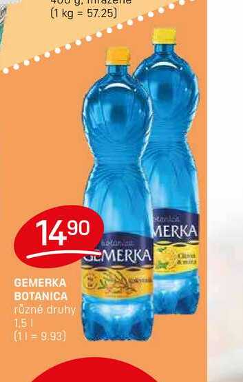GEMERKA BOTANICA různé druhy 1,5l
