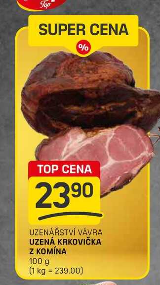 UZENÁ KRKOVIČKA Z KOMÍNA 100g