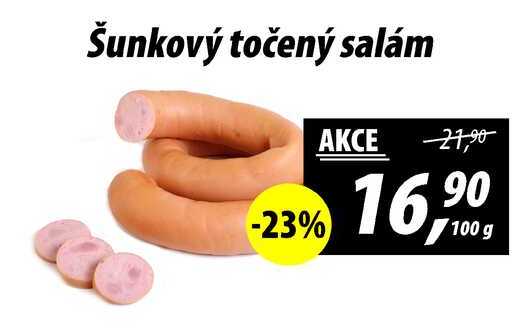 Šunkový točený salám, 100 g