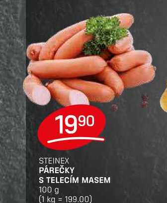 PÁREČKY S TELECÍM MASEM 100 g