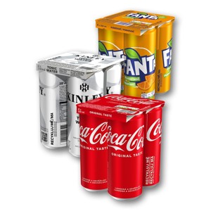 COCA COLA, FANTA, SPRITE, KINLEY