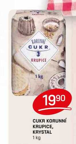 CUKR KORUNNÍ KRUPICE, KRYSTAL 1 kg 