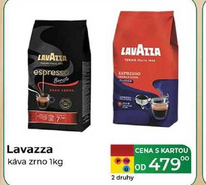 Lavazza káva zrno 1kg  v akci