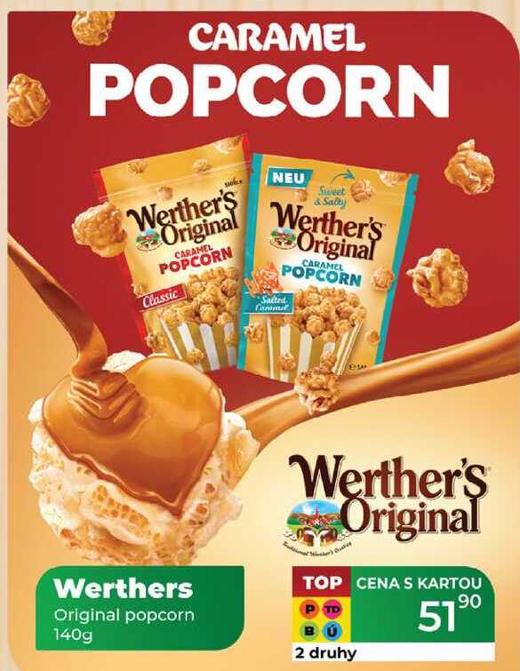 Werthers Original popcorn 140g 