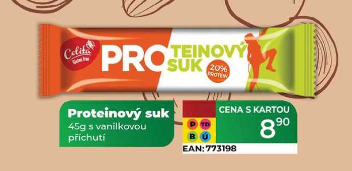 Proteinový suk 45g s vanilkovou příchutí 