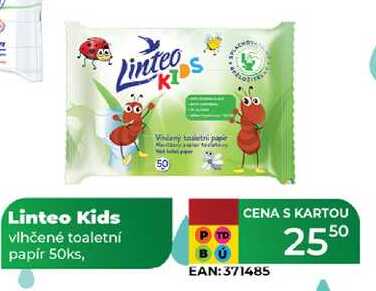 Linteo Kids vlhčené toaletní papir 50ks 