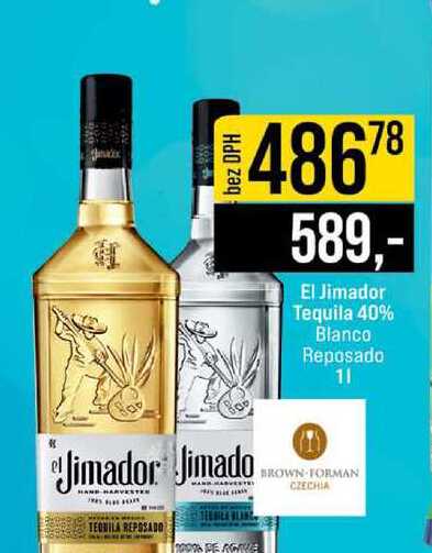 El Jimador Tequila 40% Blanco Reposado 1l