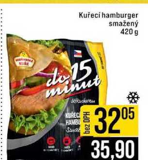 Kuřecí hamburger smažený 420 g