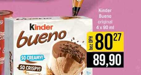 Kinder Bueno original 4 x 90 ml 