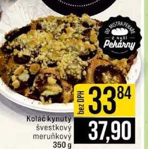Koláč kynutý švestkový meruňkový 350 g 