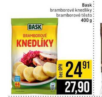 Bask bramborové knedliky bramborové těsto 400 g