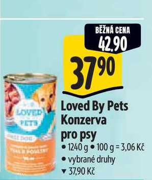 Loved By Pets Konzerva pro psy  1240 g