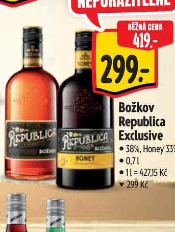 Božkov Republica Exclusive 0,7 l