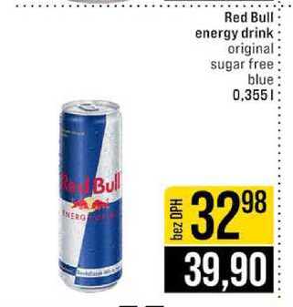 Red Bull energy drink original sugar free blue 0,355l