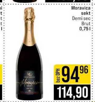 Moravica sekt Demi sec Brut 0,75l