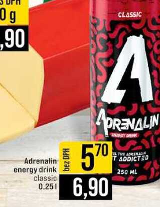 Adrenalin energy drink classic 0,25l