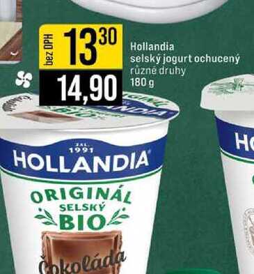 Hollandia selský jogurt ochucený různé druhy 180 g 