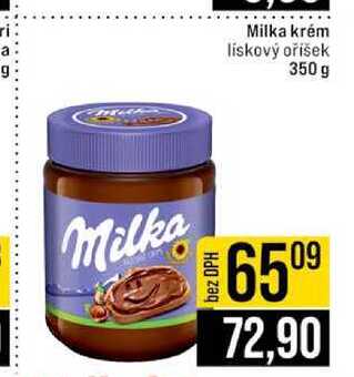 Milka krém lískový oříšek 350 g
