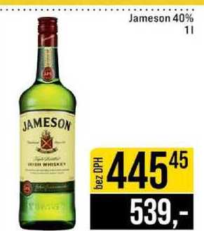 Jameson 40% 1l