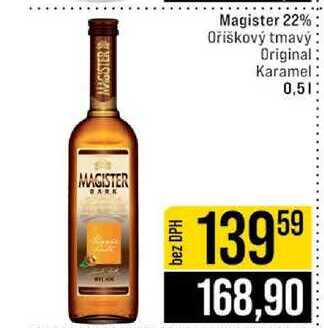 Magister 22%3 Oříškový tmavý Original Karamel 0,5l