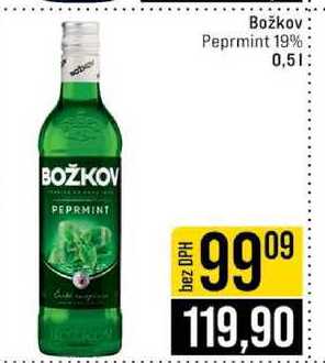 Božkov Peprmint 19% 0,5l