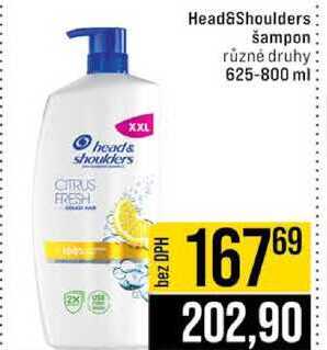 Head&Shoulders šampon různé druhy 625-800 ml