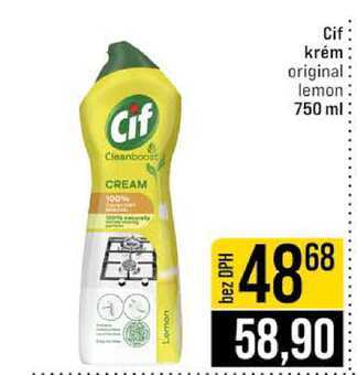 Cif krém original lemon 750 ml