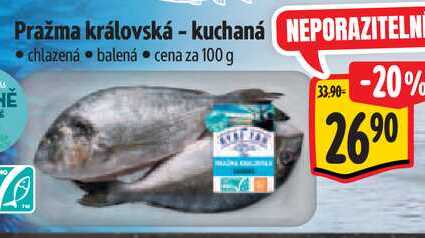 Pražma královská - kuchaná, cena za 100 g 
