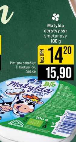 Matylda čerstvý sýr smetanový 100 g 