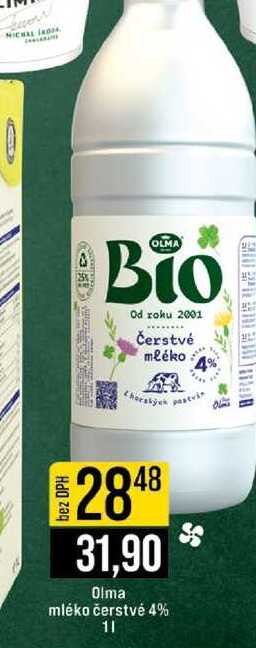 Olma mléko čerstvé 4% 1l 