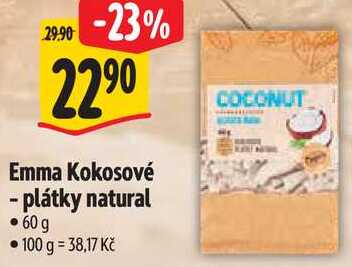 Emma Kokosové - plátky natural, 60 g