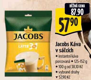 Jacobs Káva v sáčcích, 125-152 g 