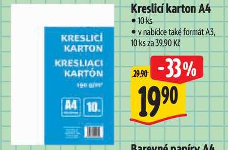 Kreslicí karton A4