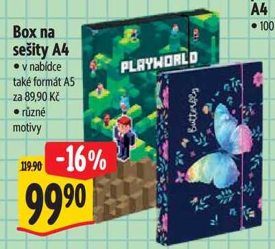 Box na sešity A4