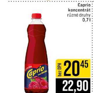 Caprio koncentrát různé druhy 0,7l