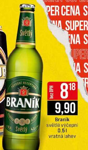 Braník světlé výčepní 0,5l