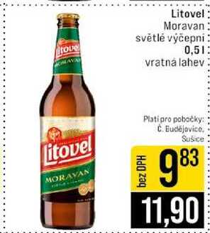 Litovel Moravan světlé výčepní 0,5l